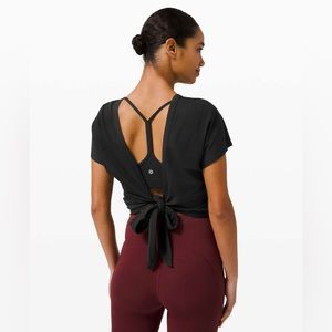 Lululemon Black Tie Short Sleeve